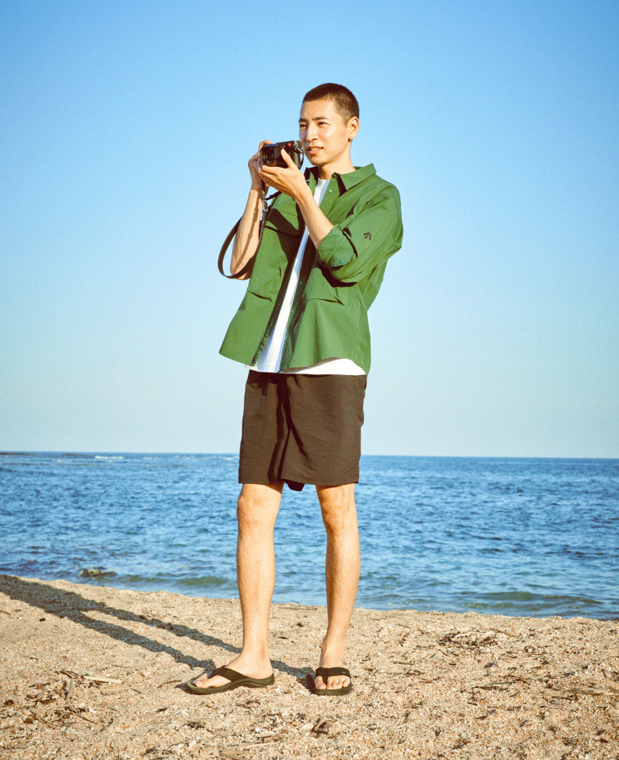 Men's Kona Leather Flip-Flop | Martini Olive/Forest Night - Image 8