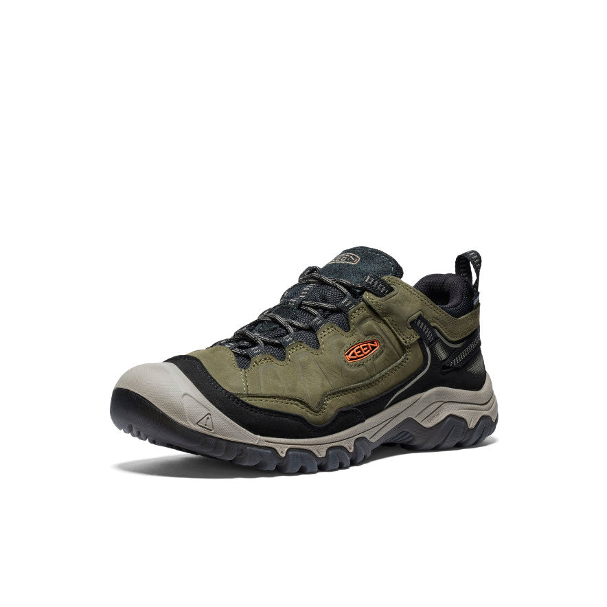 Men's Targhee IV Waterproof Hiking Shoe | Dark Olive/Gold Flame - Image 3