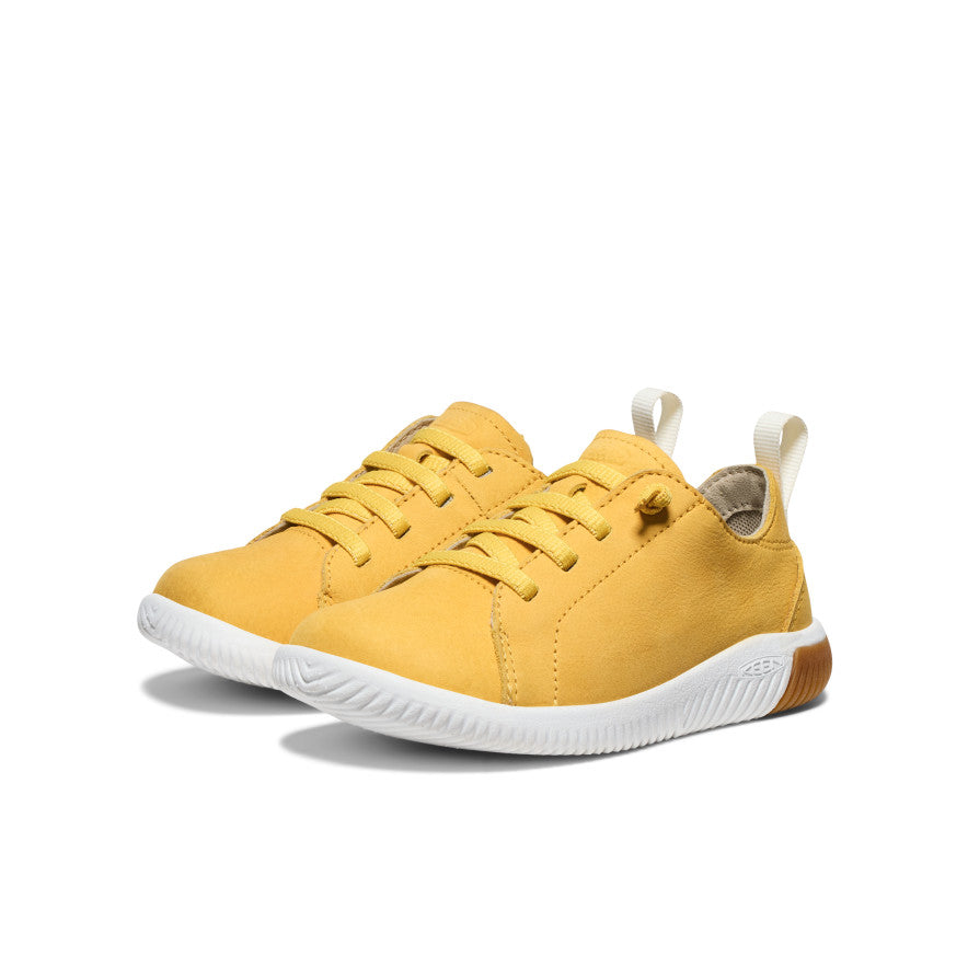 Little Kids' KNX Leather Sneaker | Daffodil/Star White - Image 2