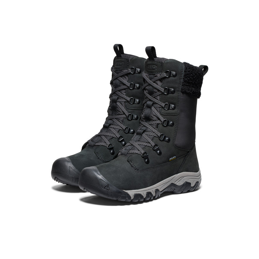 Women's Greta Tall Waterproof Boot | Black/Black - Image 2