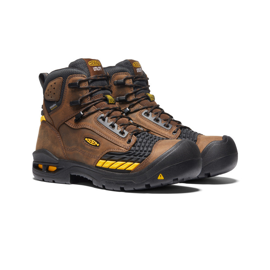 Men's Troy 6 Waterproof Boot (Carbon Toe) | Dark Earth/Black - Image 2