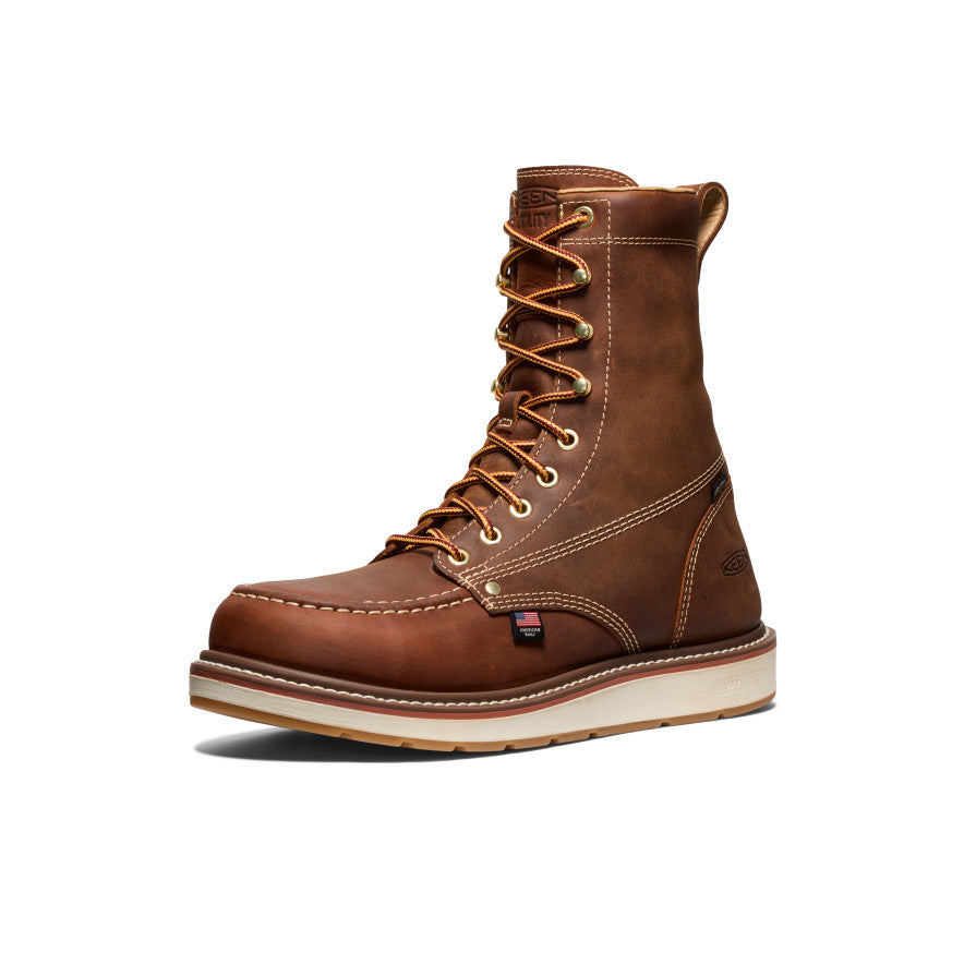 Men's Liberty 8 Waterproof Boot (Soft Toe) | Leather Brown/Gum - Image 3