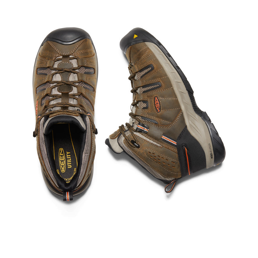 Men's Flint II Boot (Soft Toe) | Cascade Brown/Burnt Ochre - Image 4