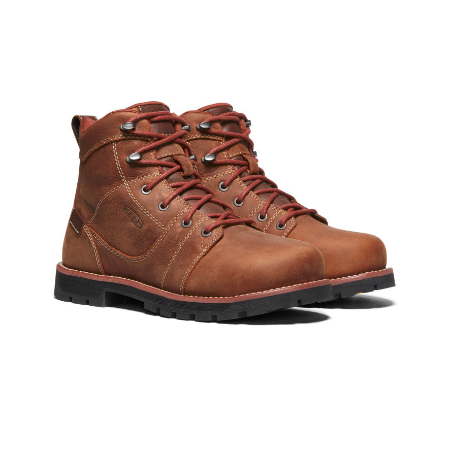 Women's Seattle 6 Waterproof Boot (Aluminum Toe) | Gingerbread/Black - Image 2