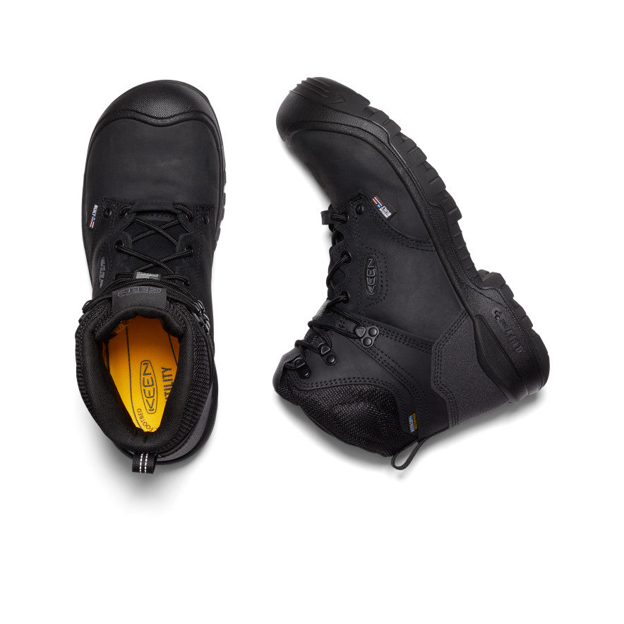 Men's Independence 6 Waterproof Boot (Carbon Toe) | Black/Black - Image 4