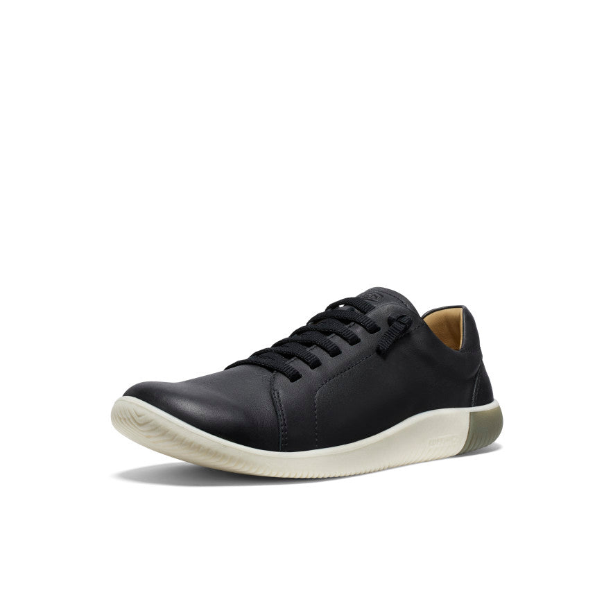 Men's KNX Leather Sneaker | Black/Star White - Image 3