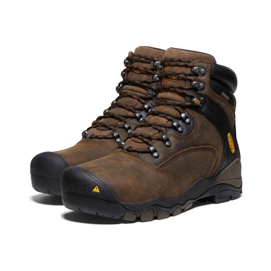 Men's Louisville 6 Waterproof Boot (Steel Toe) | Cascade Brown - Image 2