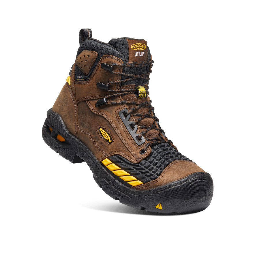 Men's Troy 6 Waterproof Boot (Carbon Toe) | Dark Earth/Black - Image 3