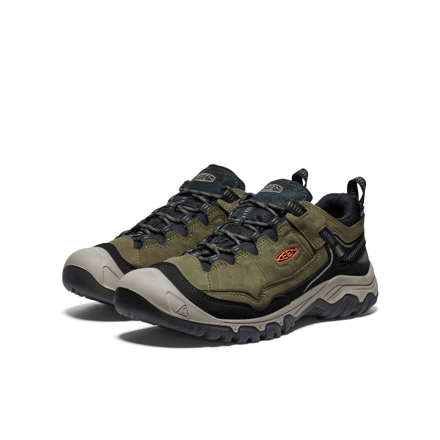 Men's Targhee IV Waterproof Hiking Shoe | Dark Olive/Gold Flame - Image 2